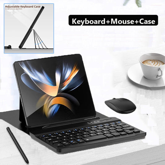 🎁New Year Sale 49% OFF⏳Bluetooth Wireless Keyboard with Leather Case for Samsung