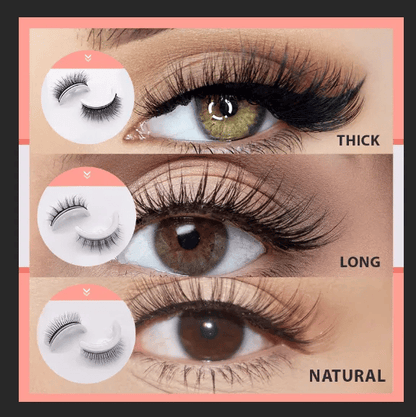 ❤️‍🔥Kauf 1 und bekomme 1 gratis dazu（2 Paar）✨Wiederverwendbare selbstklebende Wimpern