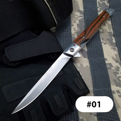 ✨Klappmesser mit Holzgriff für Arbeit, Wandern & Camping⛺