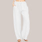 🌸Damen Sommer Baumwolle Leinen Weite Hosen😍-3