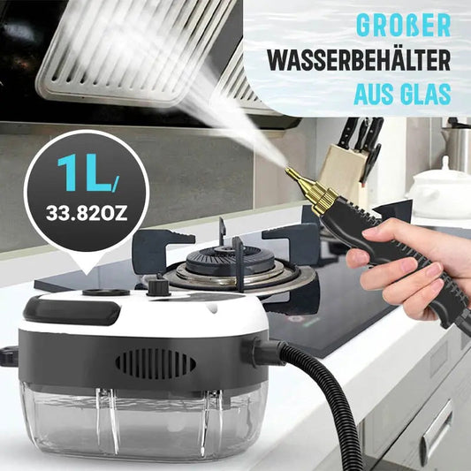 🔥2025 neuer, verbesserter heißer Verkauf🔧 Industrieller Hochdruck-Dampfreiniger 2500W | Fettlöser für Küche, Klimaanlagen & Maschinen | Chemiefreie 99,99% Desinfektion | UL-zertifiziert