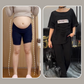 💖LETZTER TAG VERKAUF 50% RABATT💖Modisches Set aus Kurzarmshirt und einfarbiger Hose mit Taschen