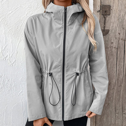 Wasserdichte Outdoor-Kapuzenjacke für Damen