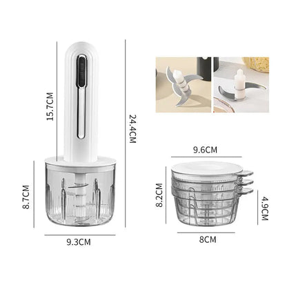 💥Letzte Stunde: 50% Rabatt🔪USB-Kabelloser Küchenzerkleinerer für Fleisch, Saucen und mehr – Schnell, hygienisch und einfach! 🍖🥦